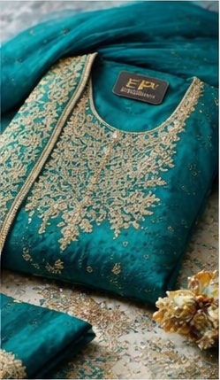 Teal Blue Royal Elegance